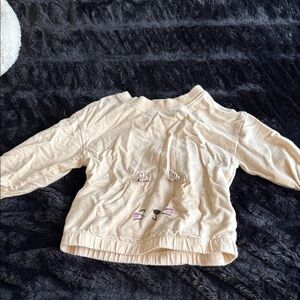 Carter's Cream Sweatshirt with Animal Face Design